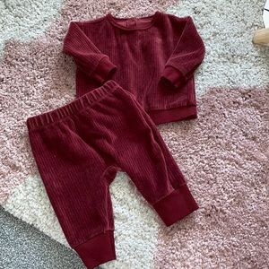 Cat & jack velour sweater and jogger set